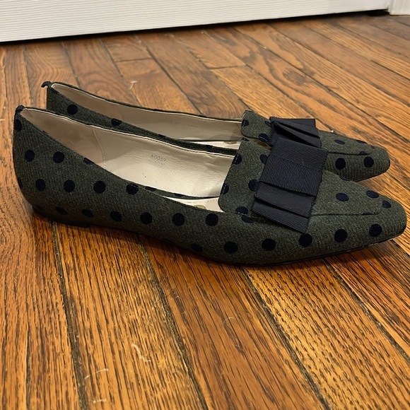 BODEN Geraldine Flats Polka Dots Bow Womens Size 11 - Picture 1 of 8